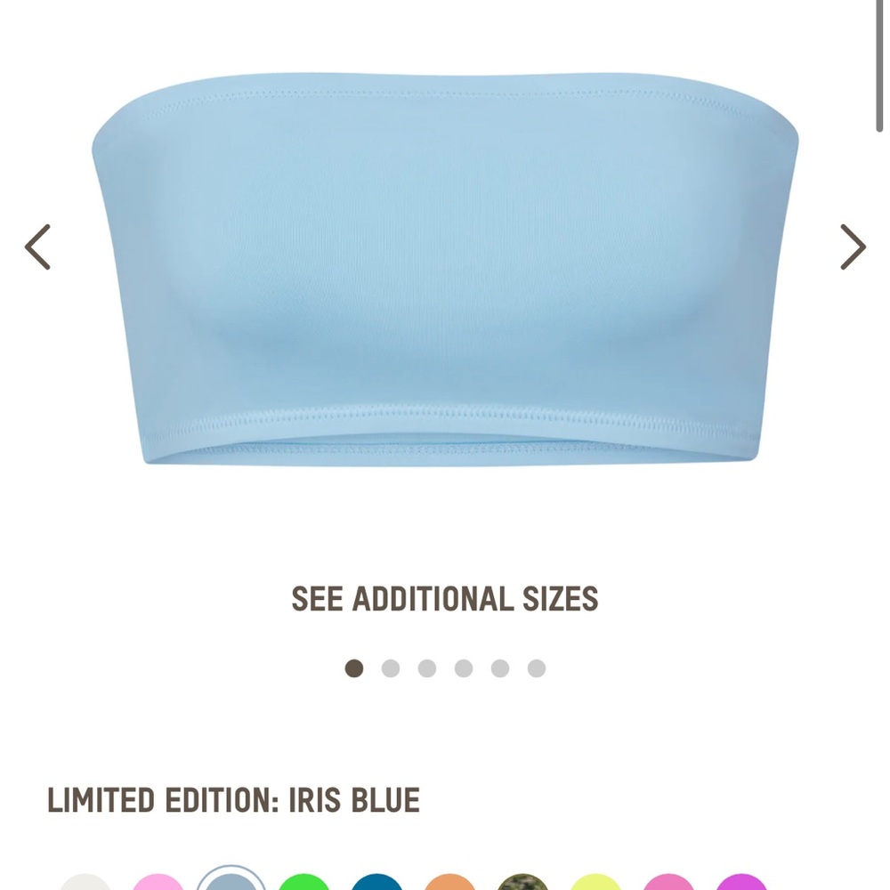 Skims bikini top iris blue